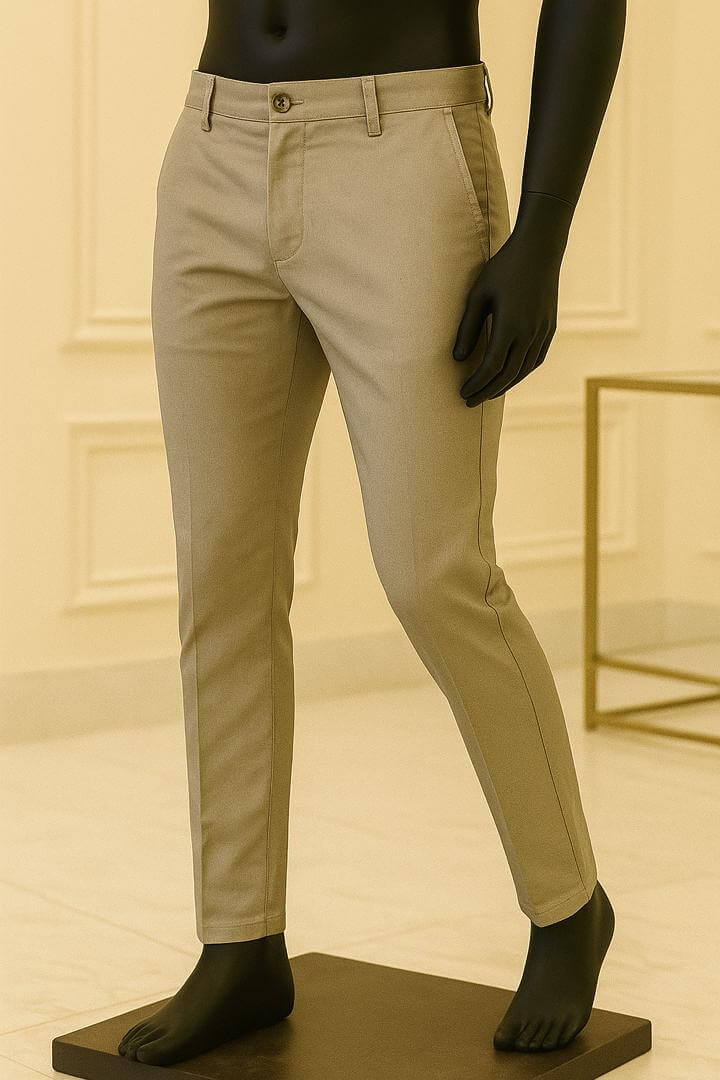 High-Quality Men’s Khaki Trousers | Stylish Everyday Wear | Ghana